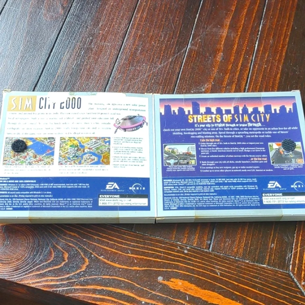 Vintage Retro Gaming SimCity 2000 & Streets of SimCity Combo Pack PC Game Sealed